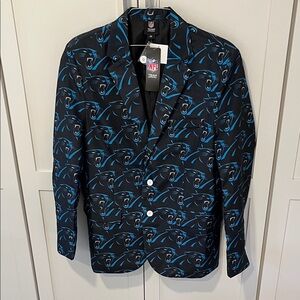 NFL Carolina Panthers Blazer Logo Pattern NWT size 44